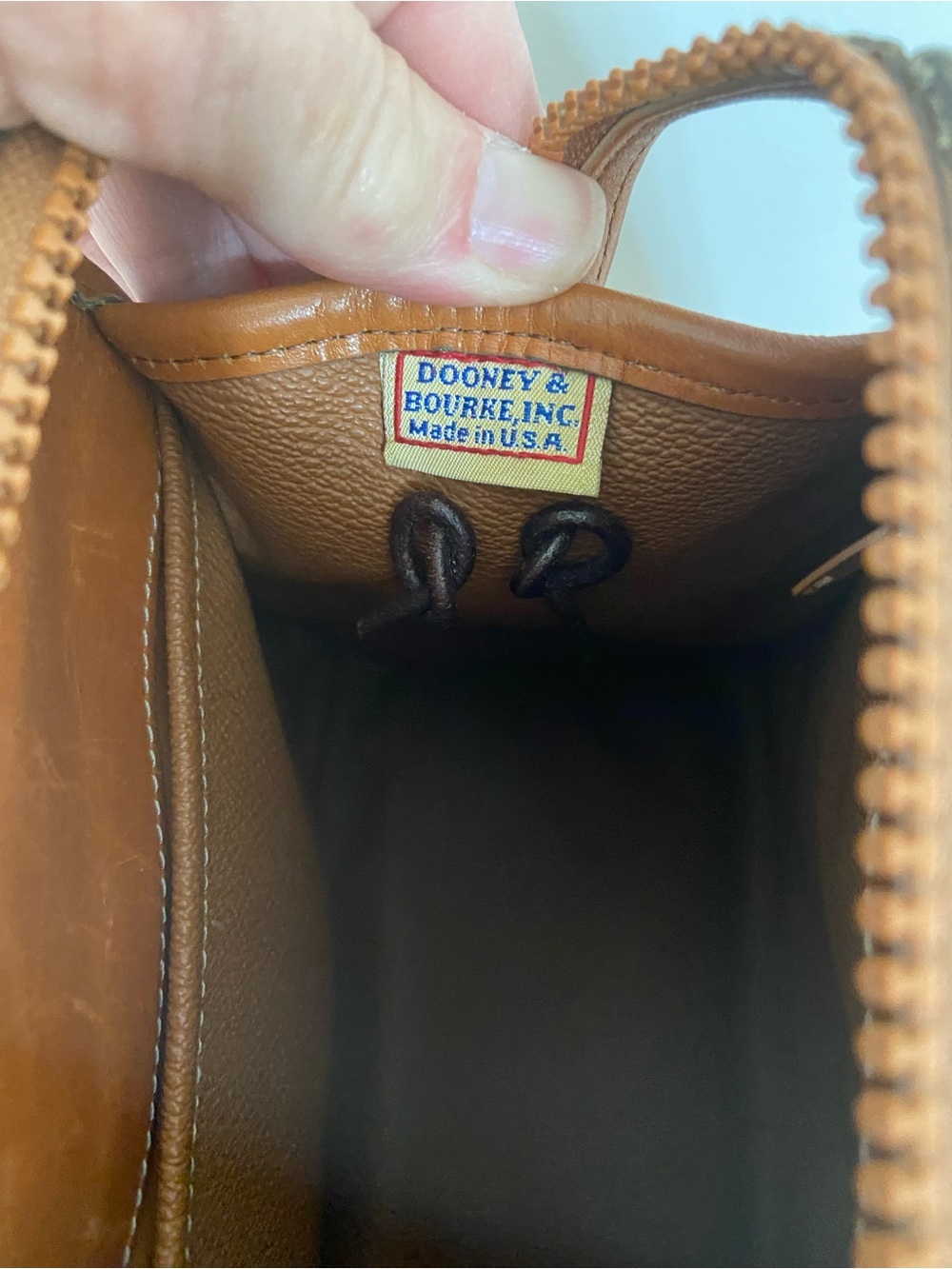 Dooney & Bourke Chestnut Brown Pebbled Leather Satchel - Picture 9 of 15